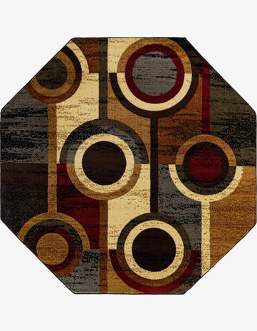 7' x 7' Cafe Octagon Rug