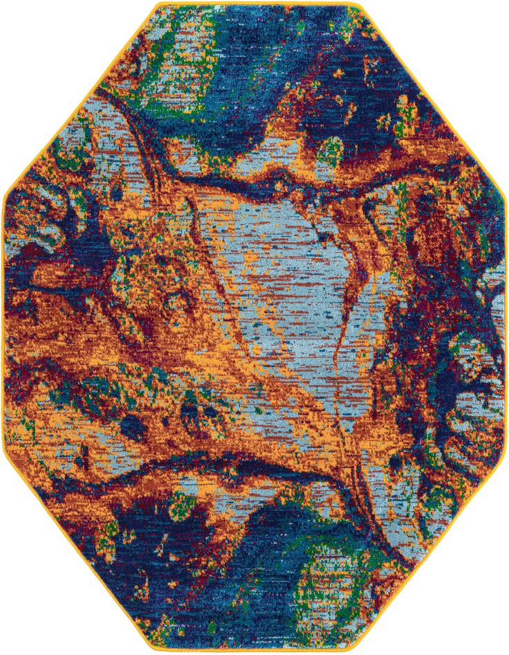 Detail image of 5' 3 x 5' 3 Calypso Octagon Rug