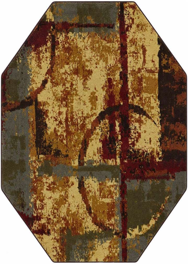 6' x 6' Coffee Shop Octagon Rug