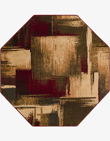 6' x 6' Coffee Shop Octagon Rug