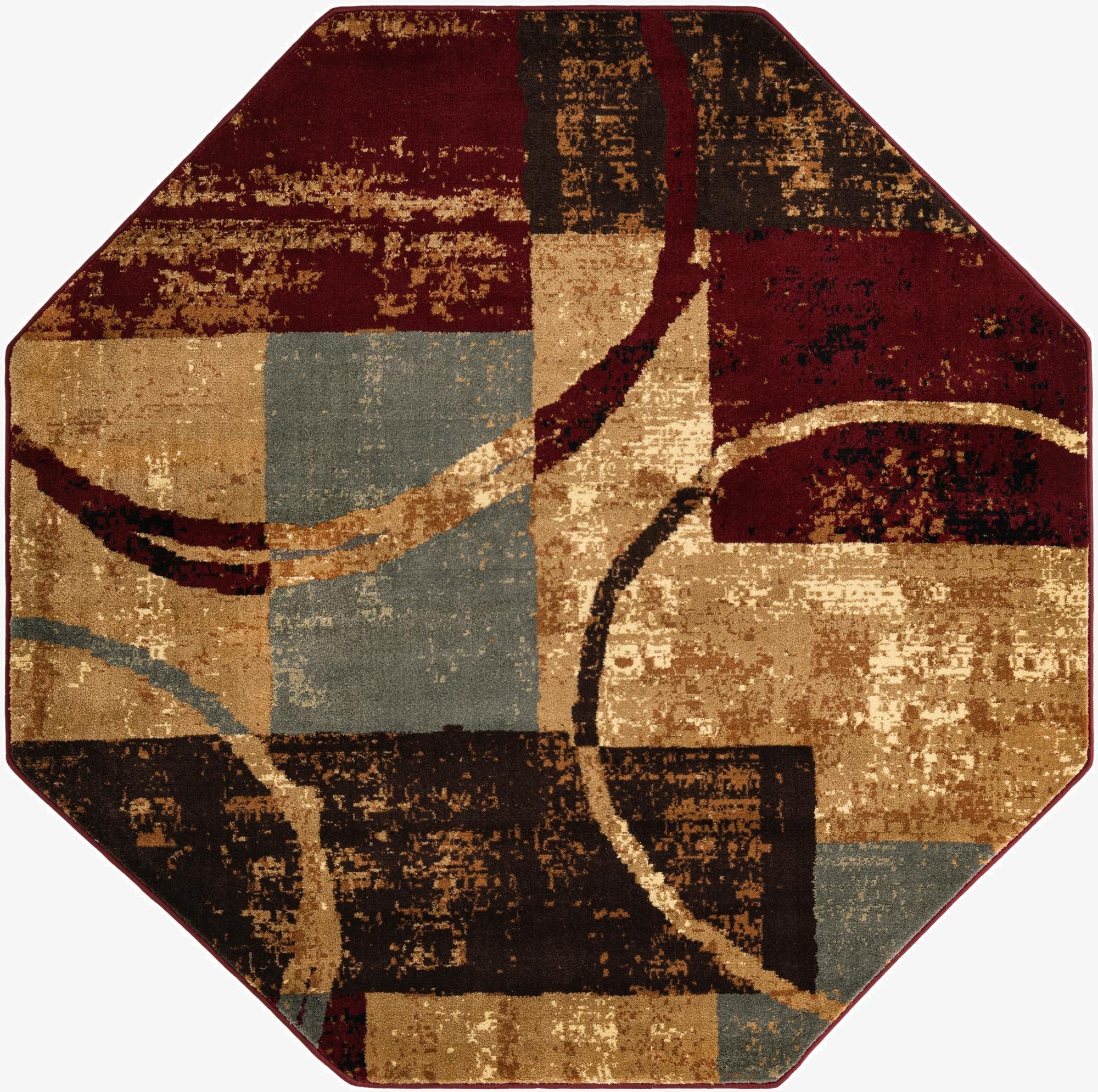 6' x 6' Coffee Shop Octagon Rug