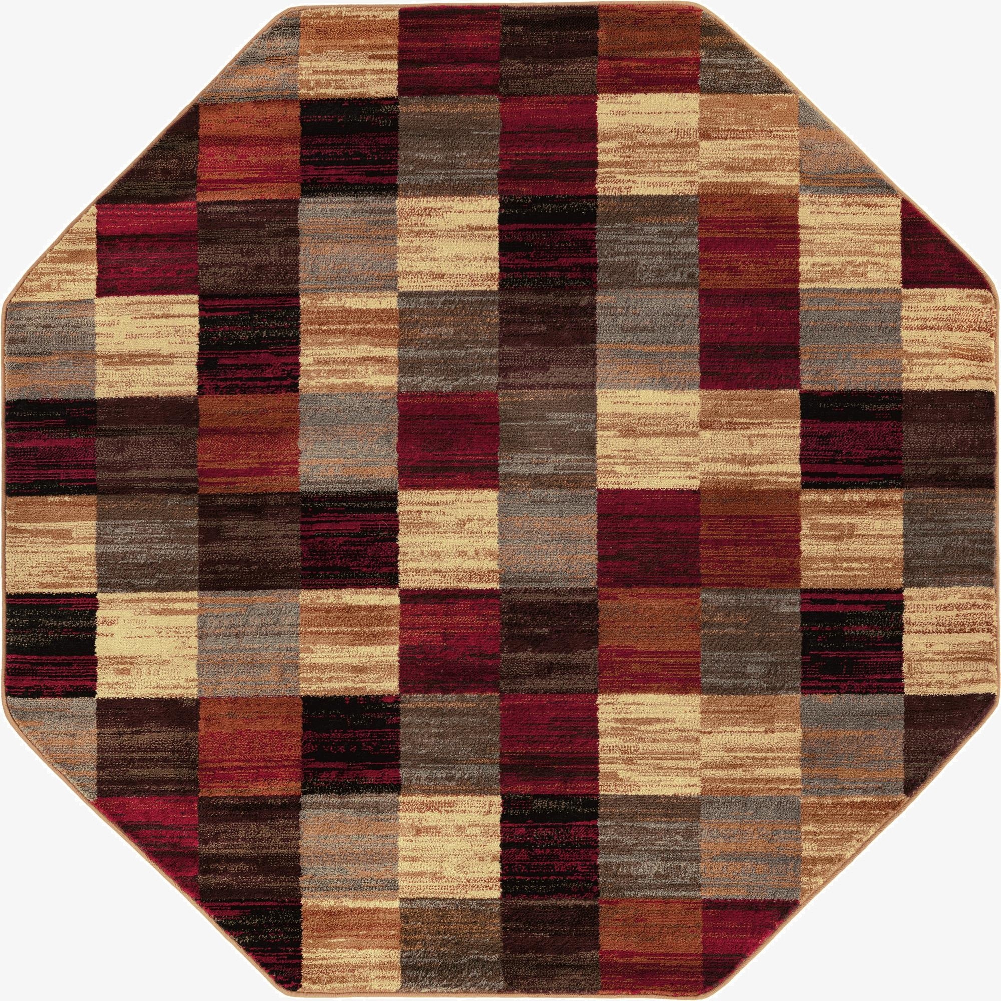 6' x 6' Coffee Shop Octagon Rug