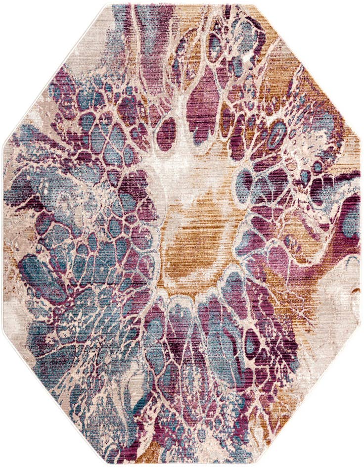Detail image of 5' 3 x 5' 3 Deepa Octagon Rug