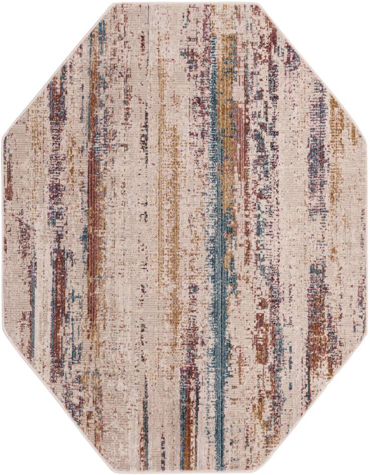 Detail image of 5' 3 x 5' 3 Deepa Octagon Rug