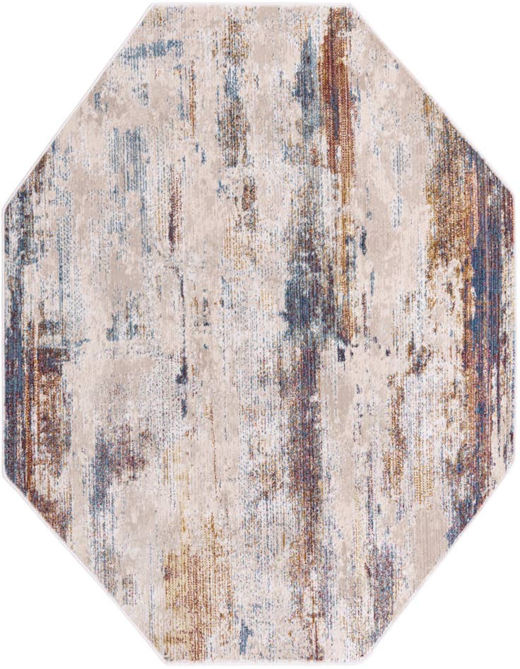 Detail image of 5' 3 x 5' 3 Deepa Octagon Rug