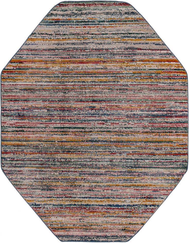 Detail image of 7' 3 x 7' 3 Gemstone Octagon Rug
