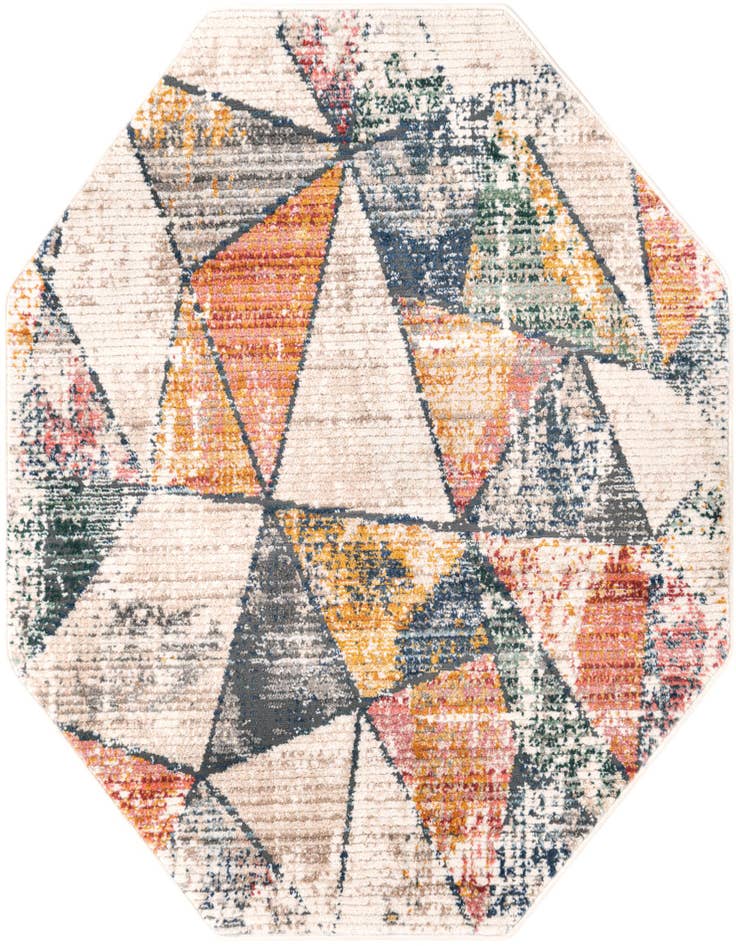 Detail image of 4' x 4' Gemstone Octagon Rug
