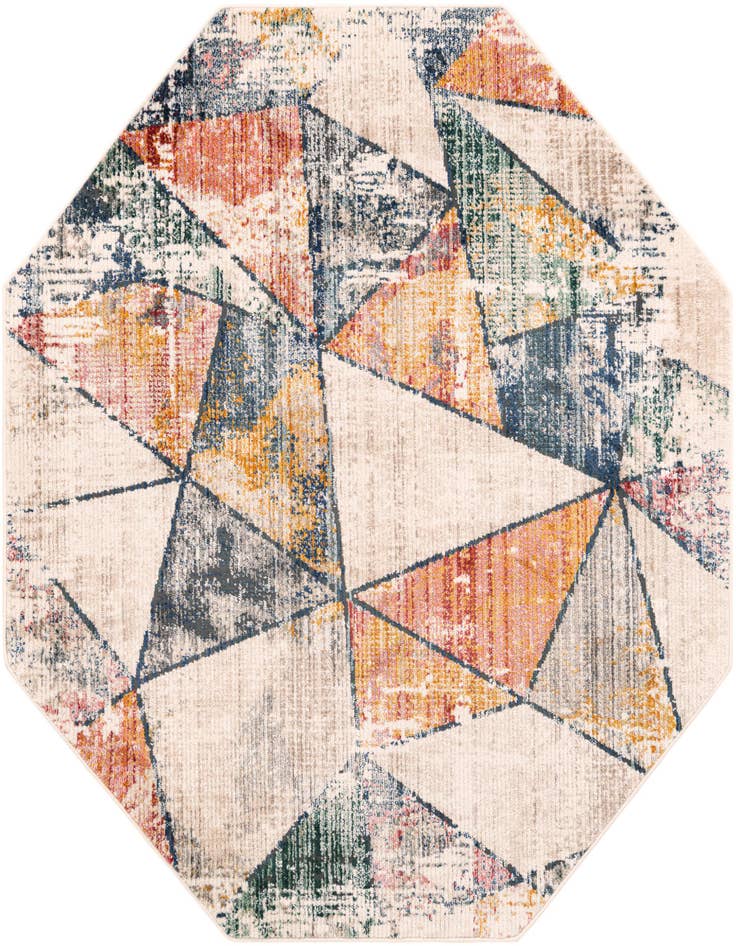 Detail image of 7' 3 x 7' 3 Gemstone Octagon Rug