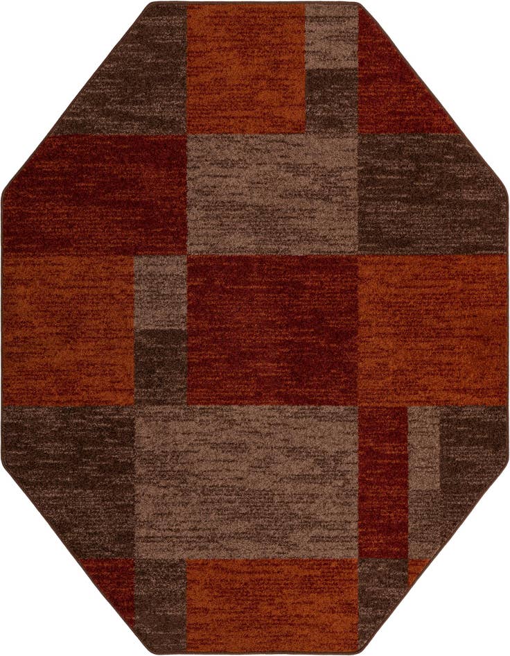 Detail image of 7' 10 x 7' 10 Harvest Octagon Rug