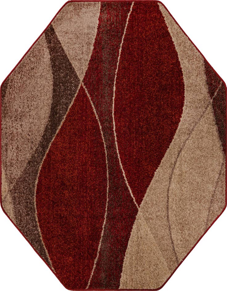 Detail image of 5' 3 x 5' 3 Harvest Octagon Rug