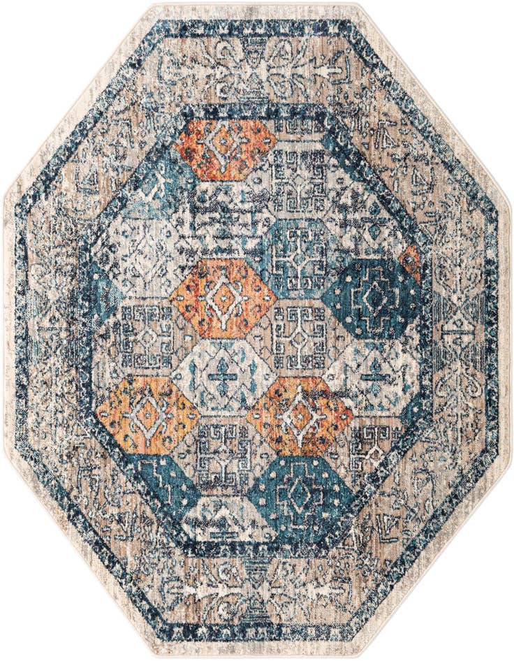Detail image of 5' x 5' Lola Octagon Rug