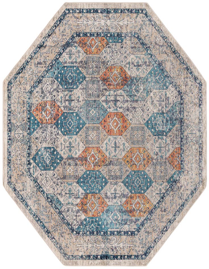 Detail image of 7' 10 x 7' 10 Lola Octagon Rug