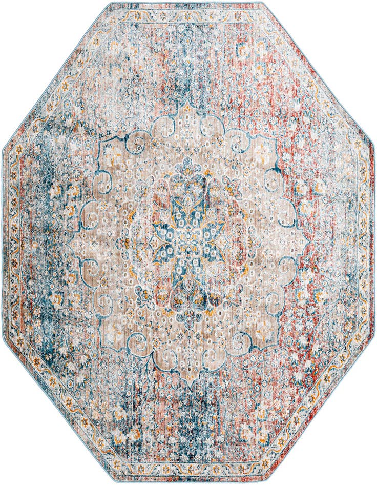 Detail image of 7' x 7' Newport Octagon Rug