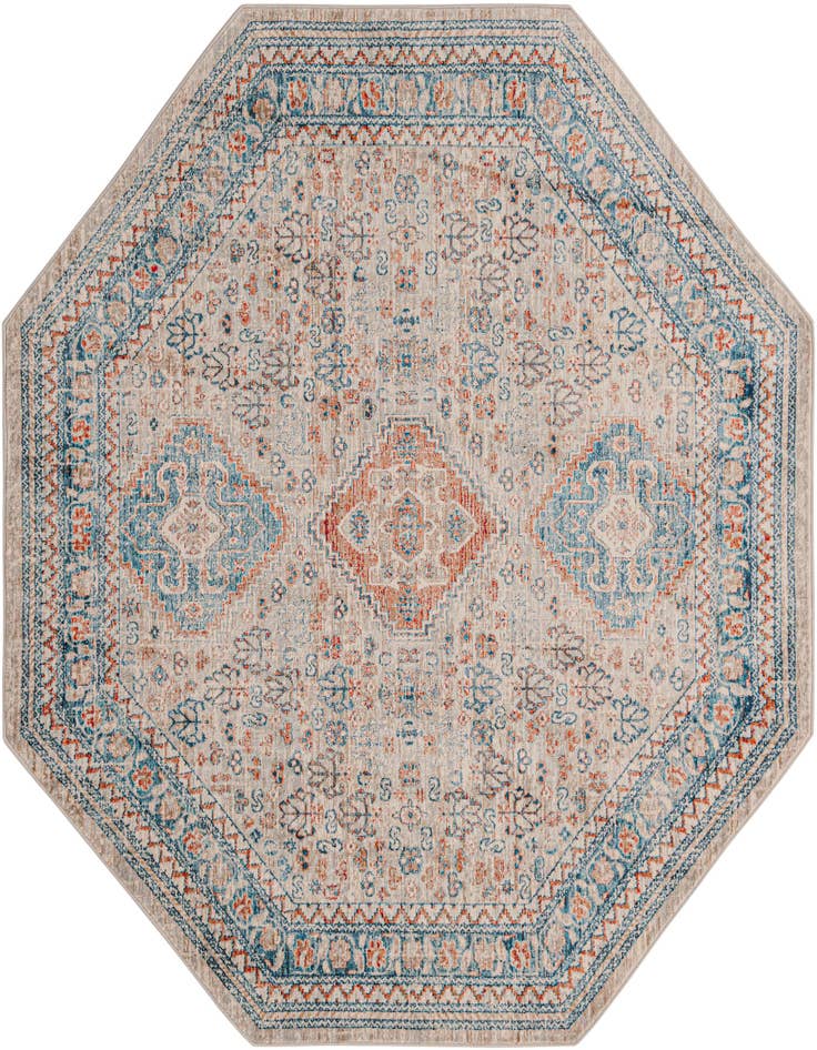 Detail image of 7' x 7' Newport Octagon Rug