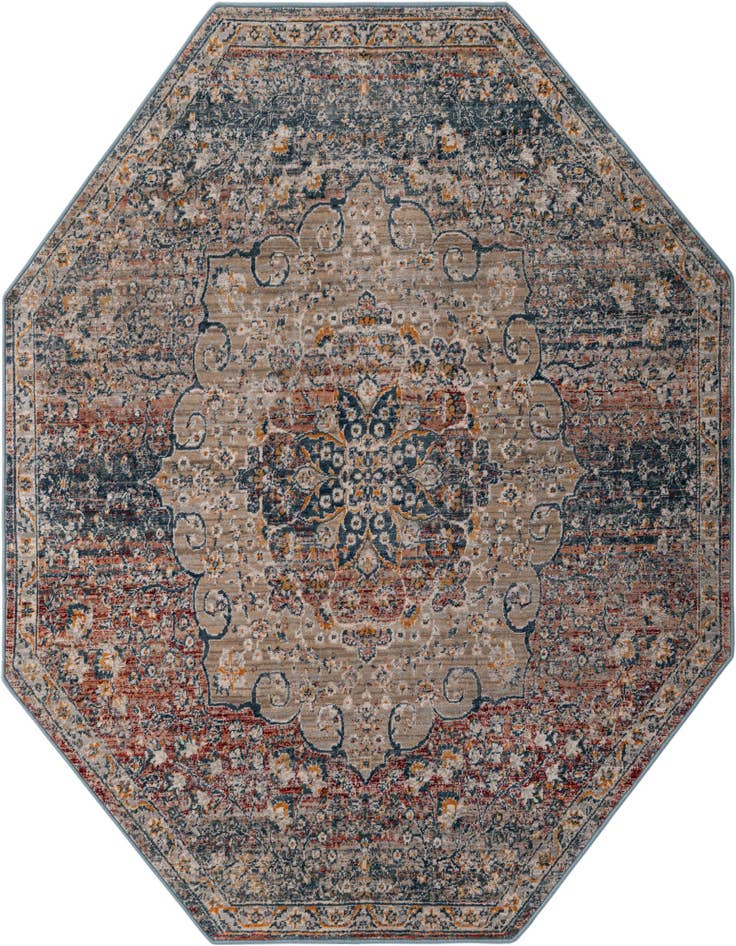 Detail image of 5' 3 x 5' 3 Newport Octagon Rug