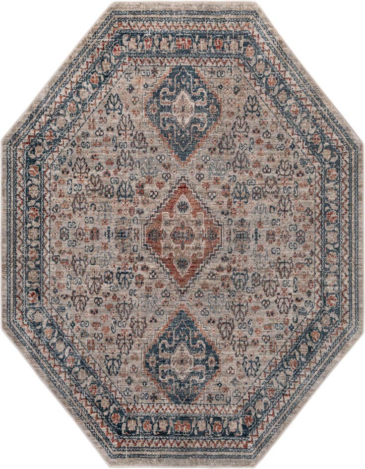 Detail image of 6' x 6' Newport Octagon Rug