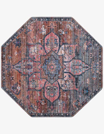 Washable Nostalgia Octagon Rug