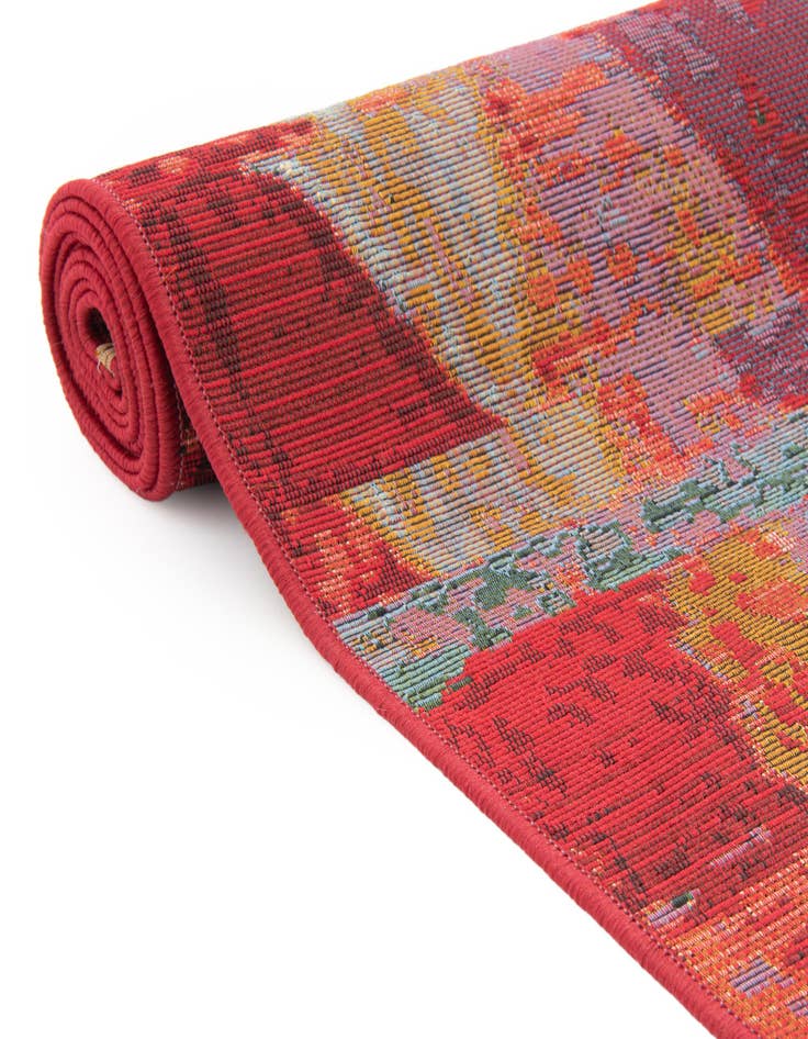 Detail image of 5' 3 x 5' 3  Washable Modern Indoor / Outdoor Octagon Rug