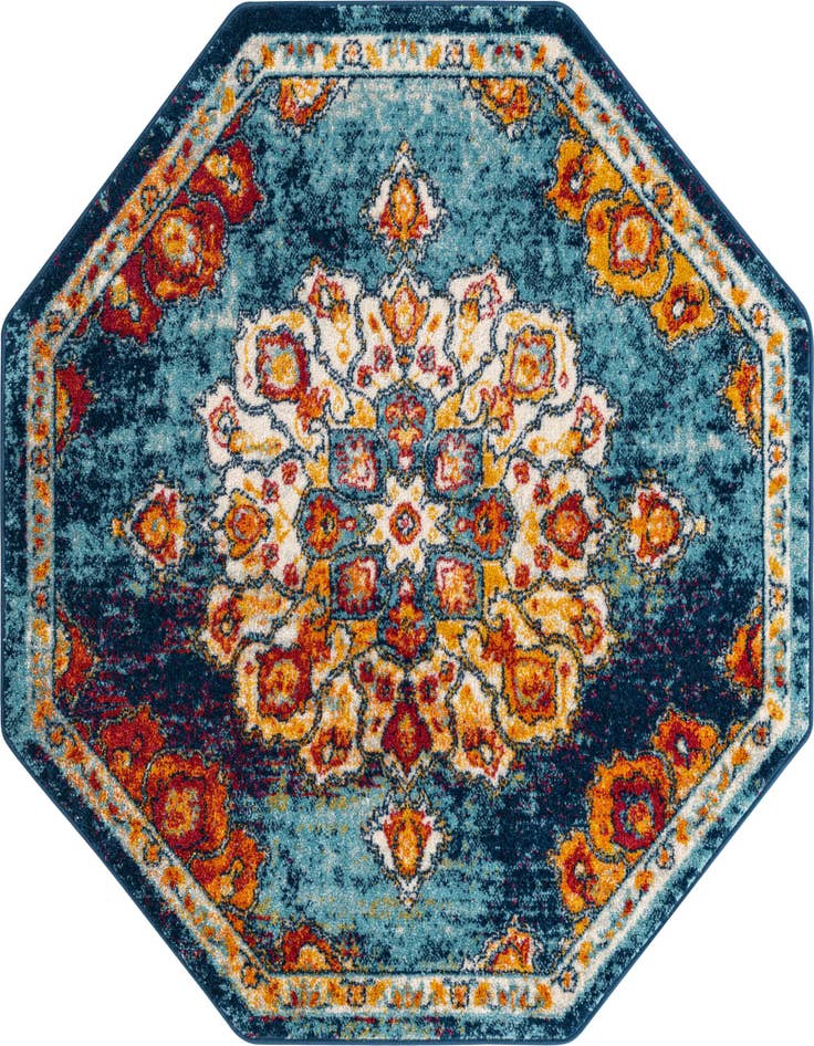 Detail image of 5' x 5' Parker Octagon Rug