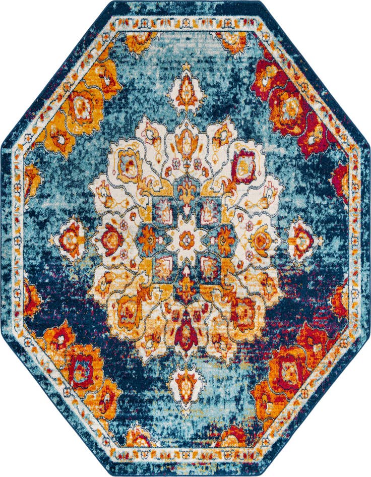 Detail image of 7' 10 x 7' 10 Parker Octagon Rug