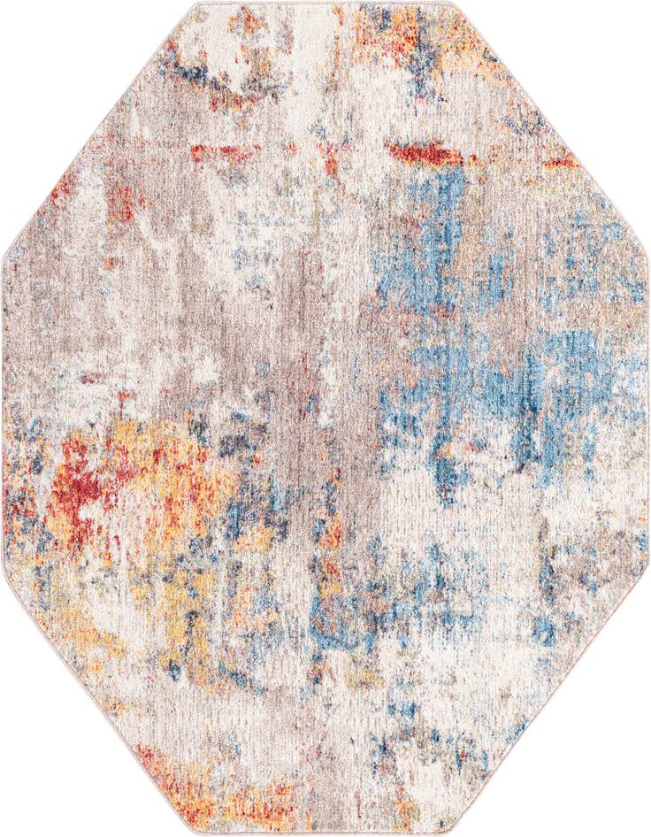 Detail image of 5' x 5' Prism Octagon Rug