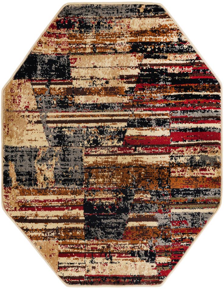 Detail image of 3' x 3' Saturn Octagon Rug