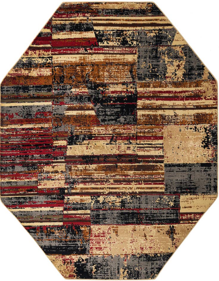 Detail image of 7' 10 x 7' 10 Saturn Octagon Rug