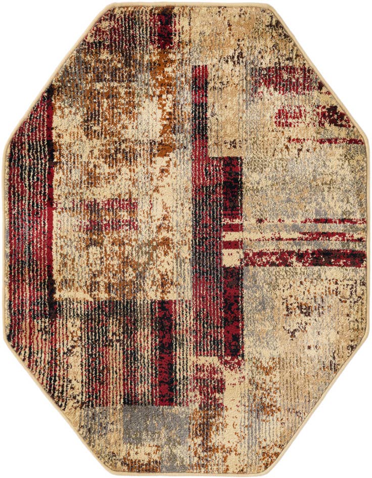 Detail image of 3' 3 x 3' 3 Saturn Octagon Rug