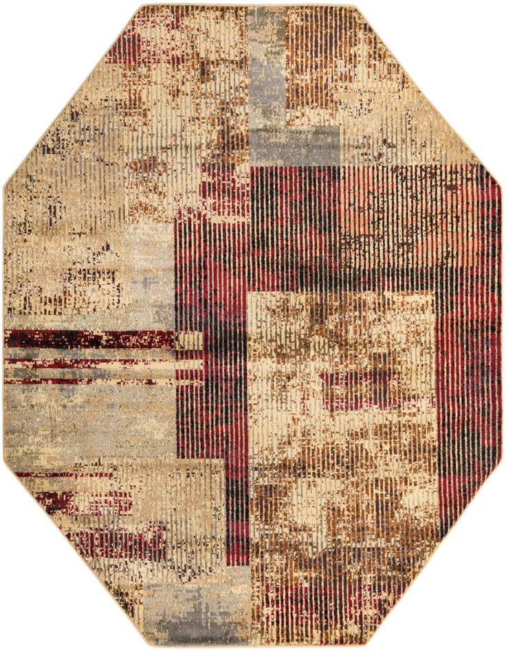 Detail image of 8' x 8' Saturn Octagon Rug