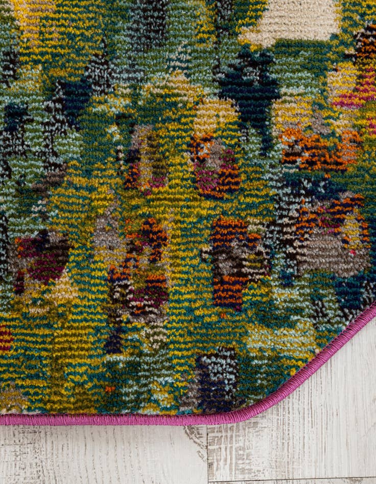 Detail image of 5' x 5' Washable Sevilla Octagon Rug