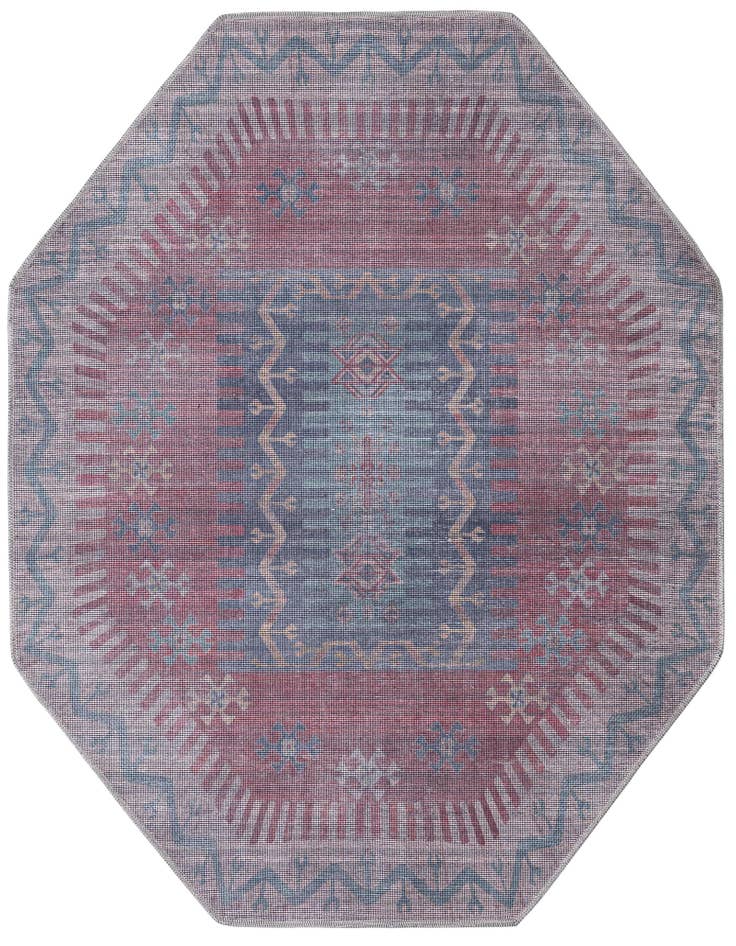 Detail image of 5' 3 x 5' 3 Washable Sisu Octagon Rug