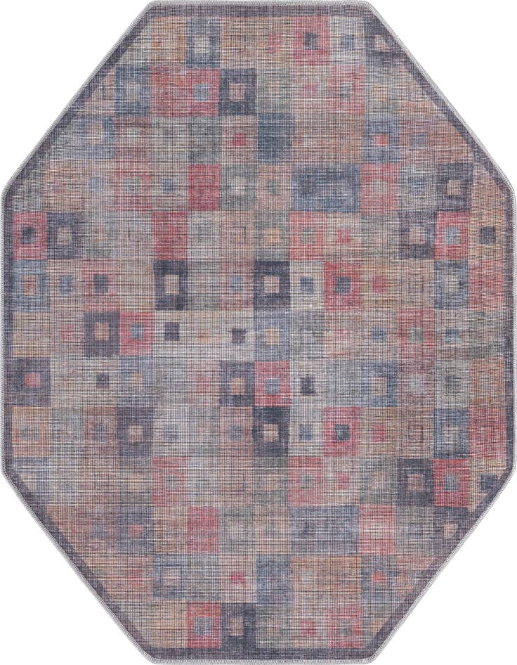 Detail image of 5' 3 x 5' 3 Washable Sisu Octagon Rug