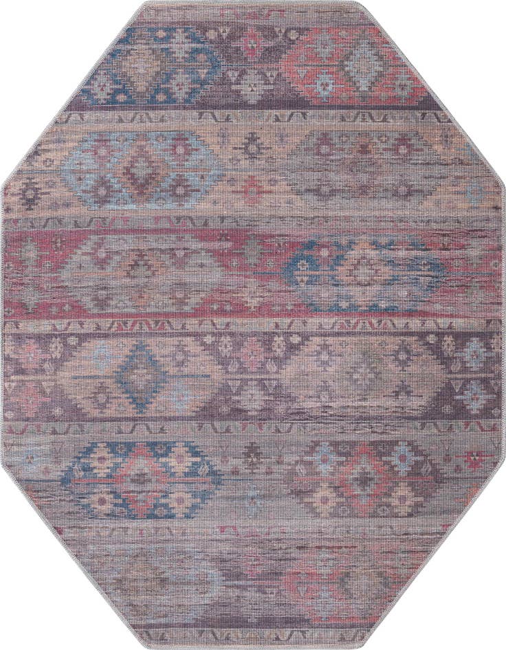 Detail image of 5' 3 x 5' 3 Washable Sisu Octagon Rug