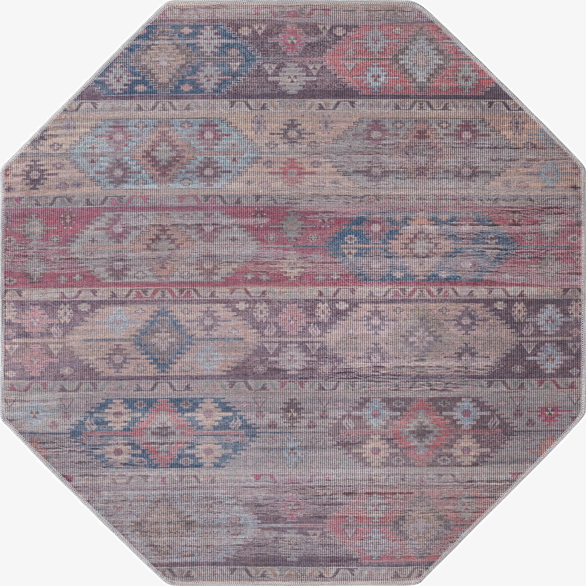 5' 3 x 5' 3  Washable Sisu Octagon Rug