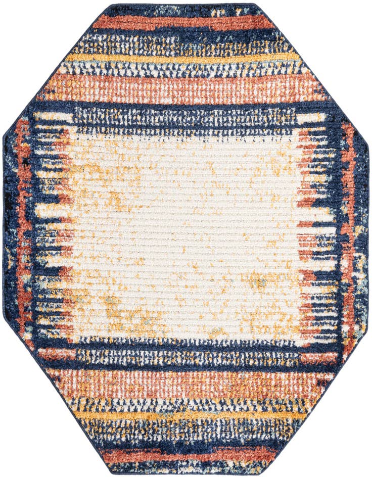 Detail image of 5' 3 x 5' 3 Tagine Octagon Rug
