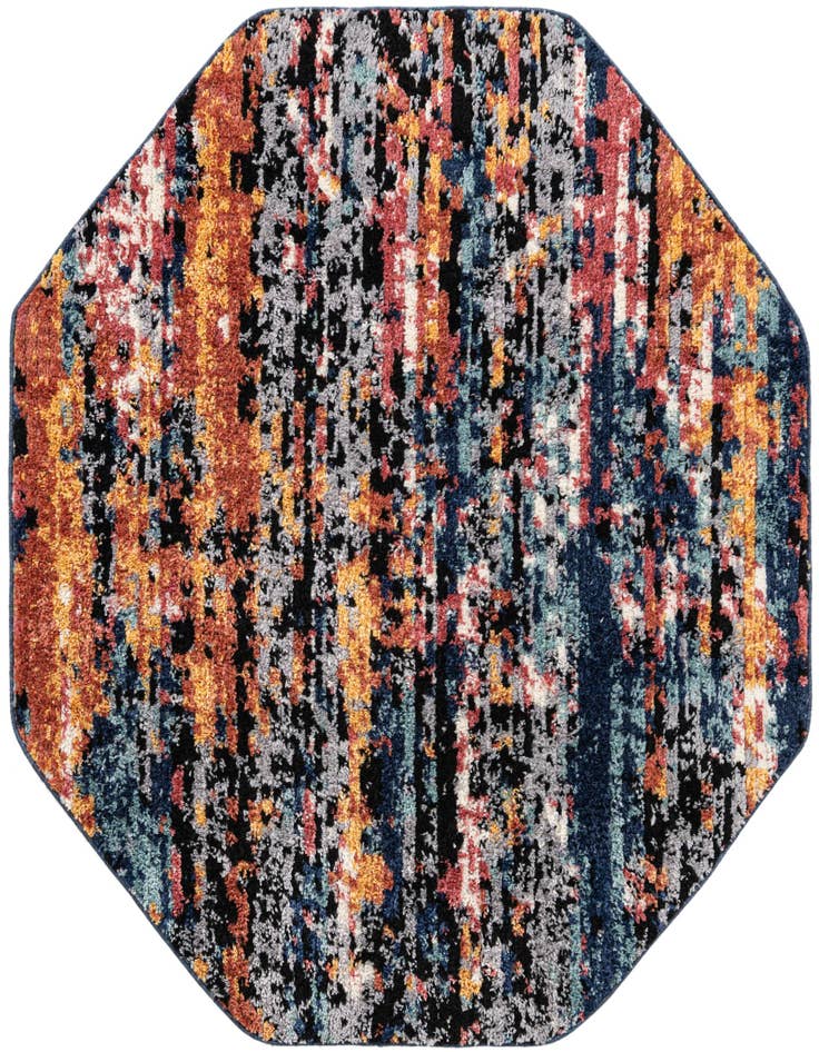 Detail image of 5' 3 x 5' 3 Tagine Octagon Rug