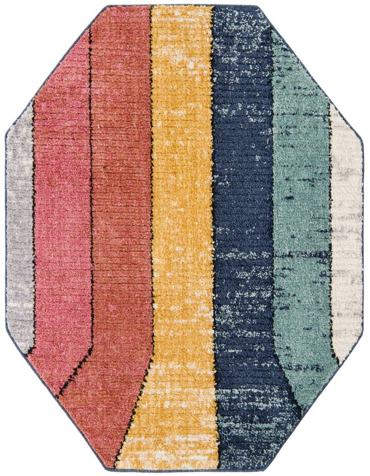 Detail image of 5' 3 x 5' 3 Tagine Octagon Rug