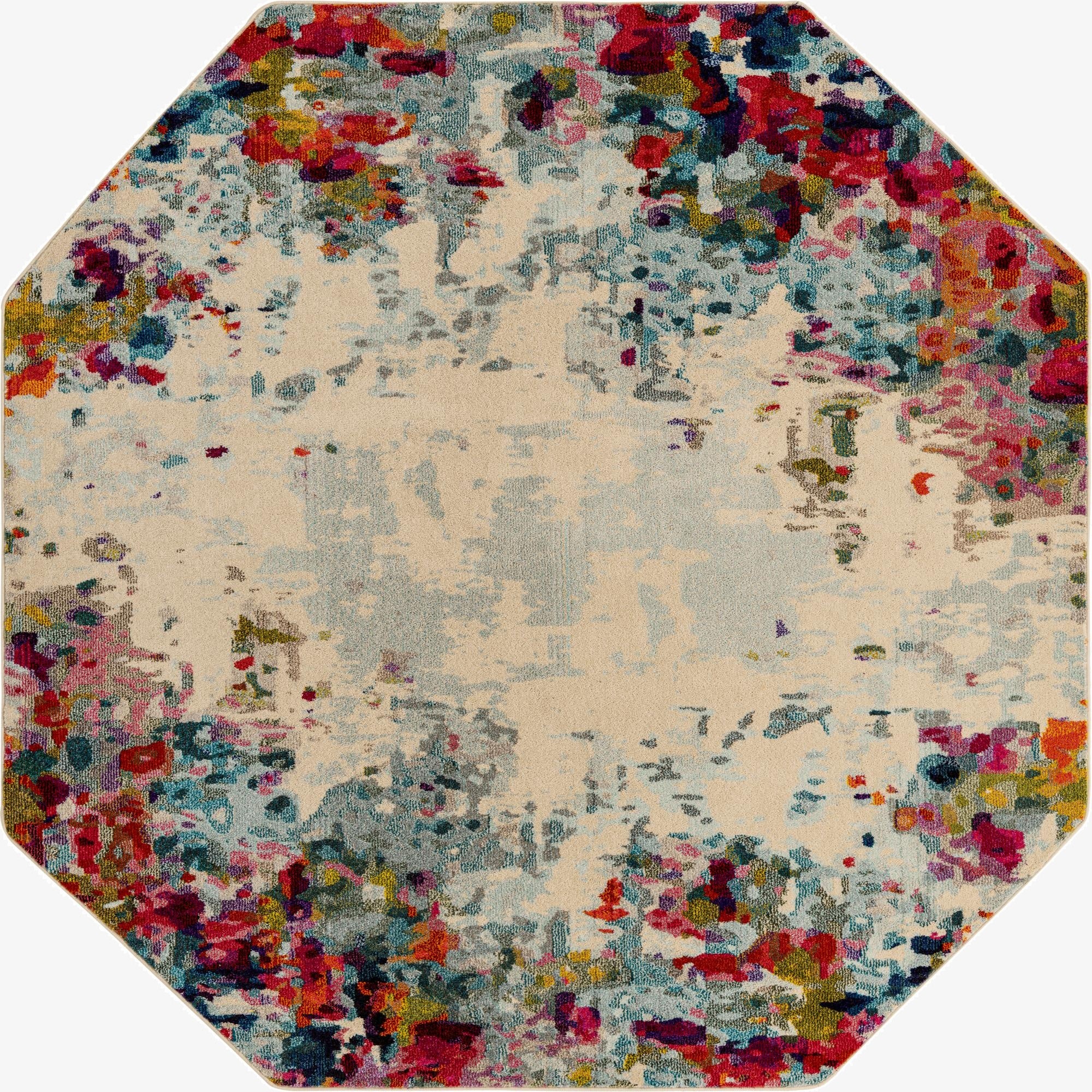 8' x 8' Washable Theia Octagon Rug