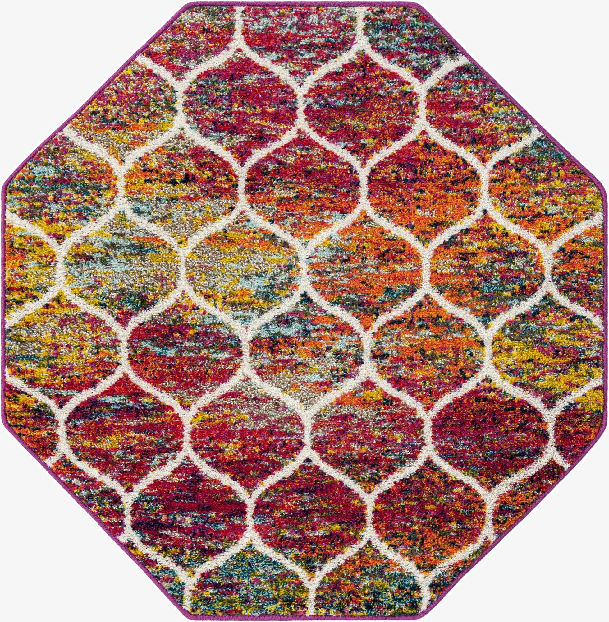 Primary image 4' x 4' Trellis Frieze Octagon Rug