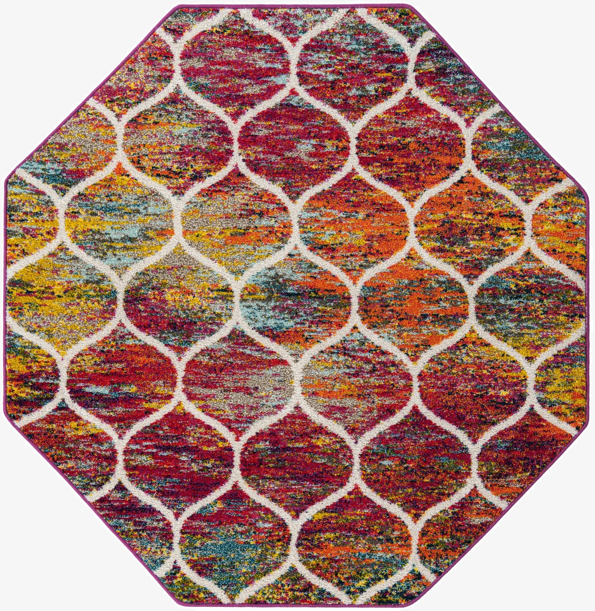 Primary image 6' x 6' Trellis Frieze Octagon Rug
