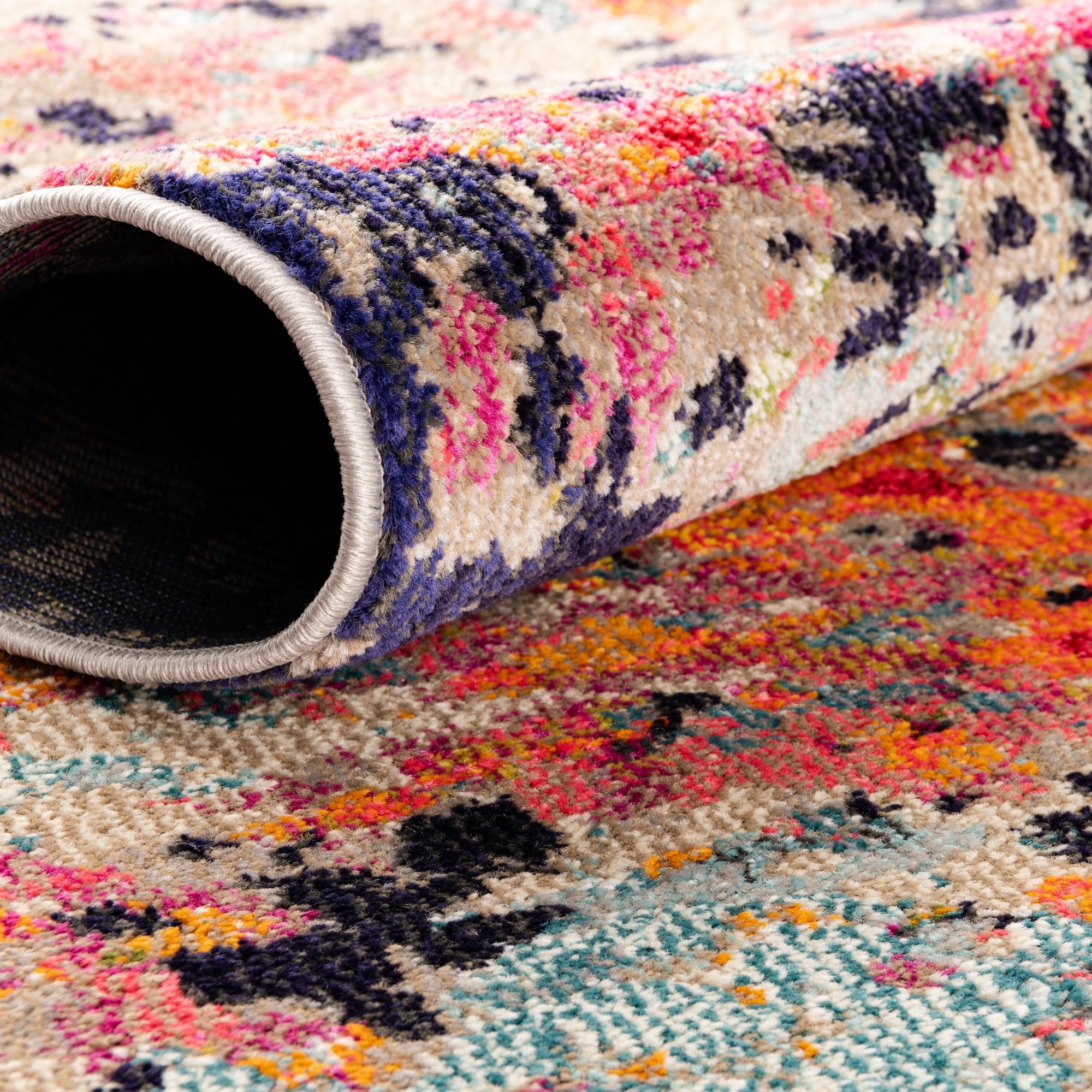 7' 10 x 7' 10 Washable Vivid Octagon Rug