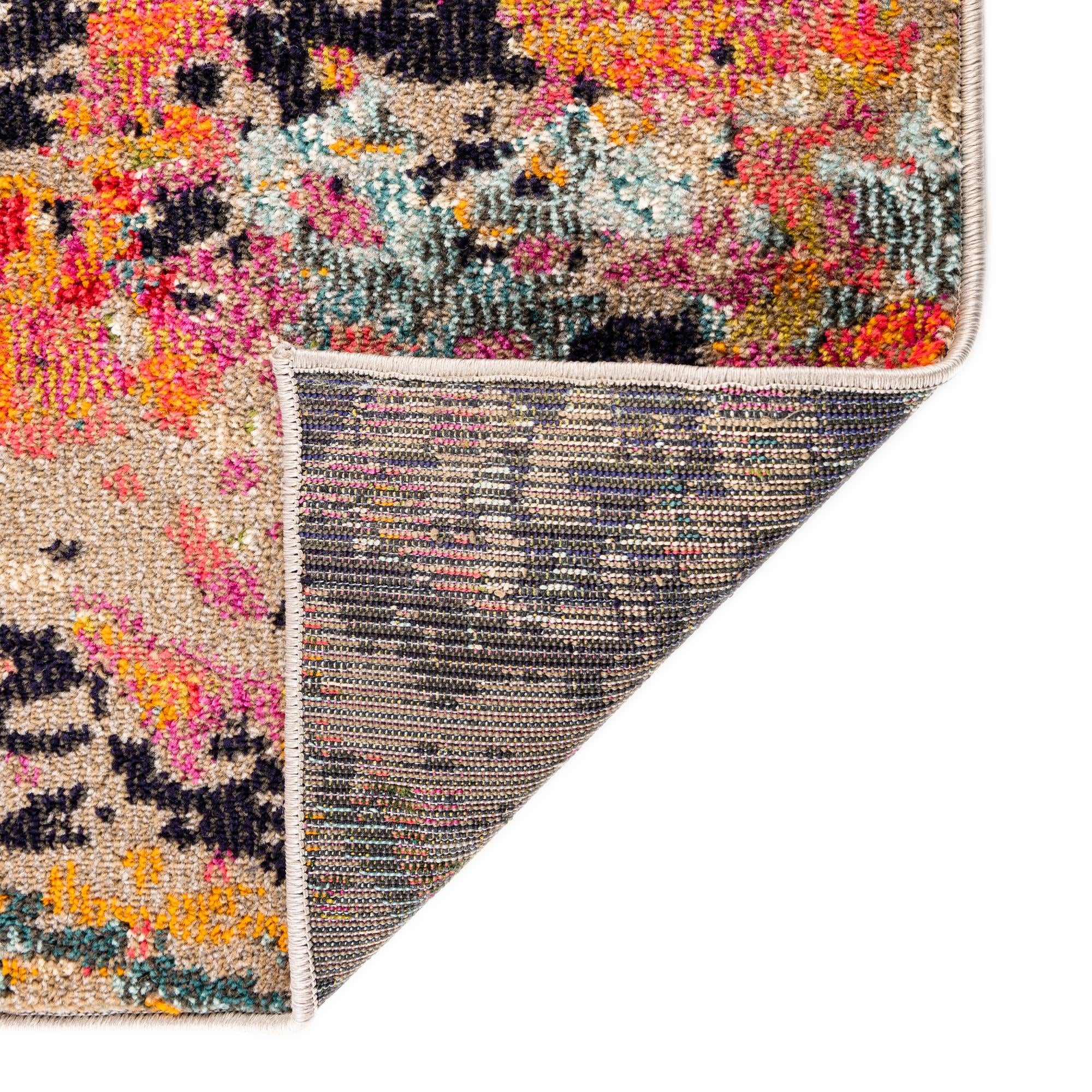 7' 10 x 7' 10 Washable Vivid Octagon Rug