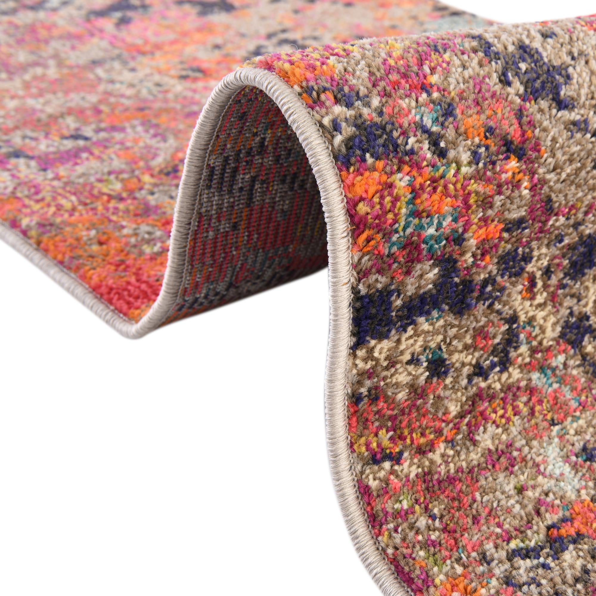 7' 10 x 7' 10 Washable Vivid Octagon Rug