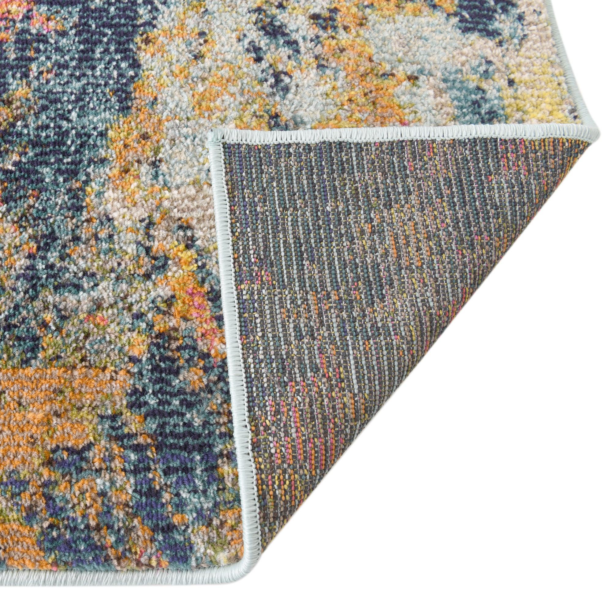 5' 3 x 5' 3 Washable Vivid Octagon Rug