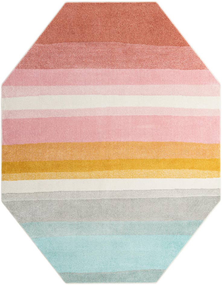 Detail image of 7' 10 x 7' 10 Whimsy Kids Octagon Rug