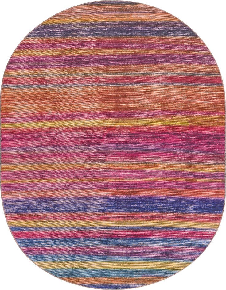 Detail image of 5' x 8' Asha Oval Rug