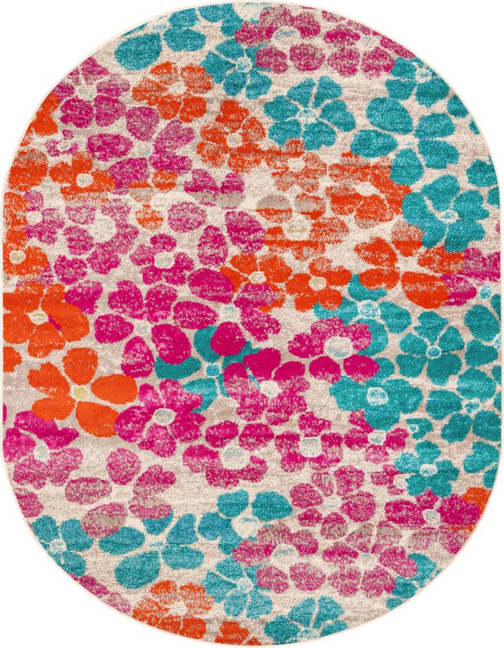 Detail image of 4' x 6' Azalea Oval Rug