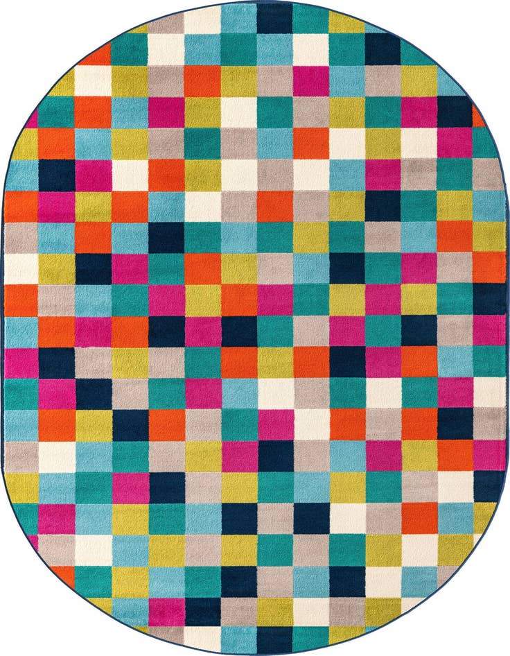 Detail image of 5' 3 x 8' Azalea Oval Rug