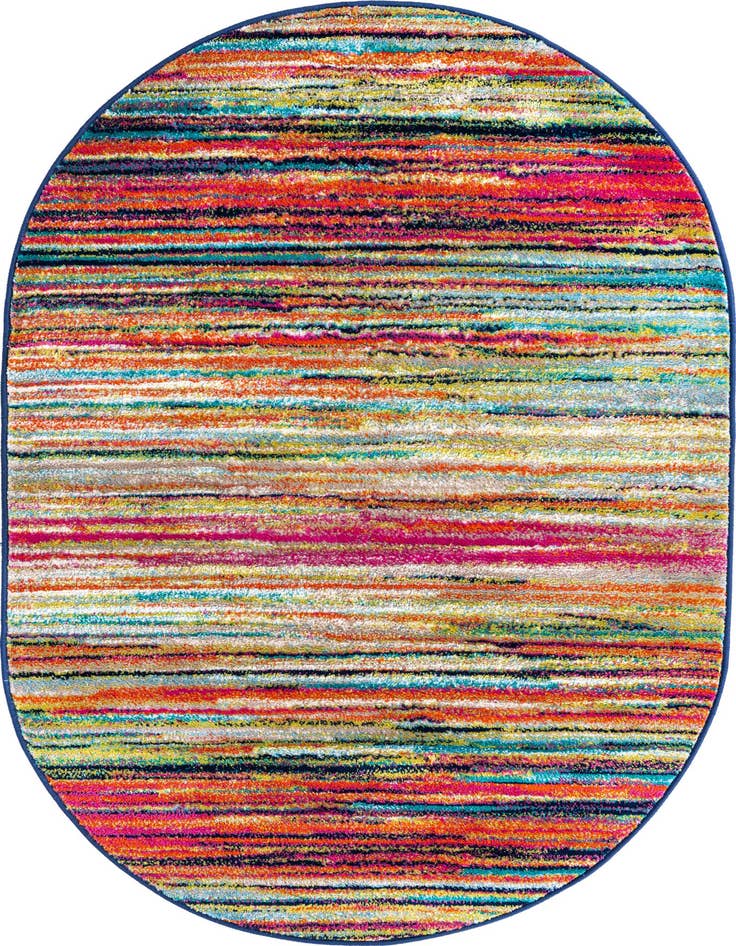 Detail image of 4' x 6' Azalea Oval Rug