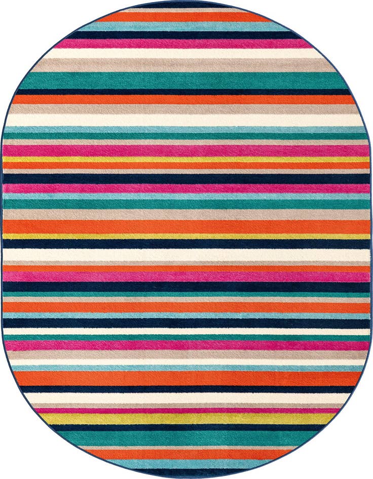 Detail image of 5' 3 x 8' Azalea Oval Rug
